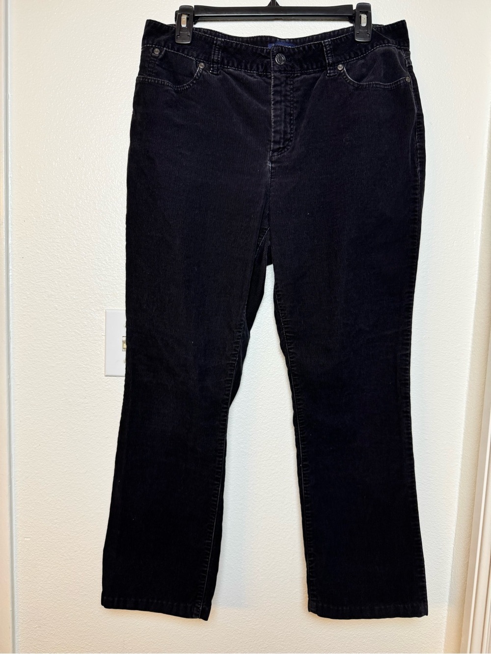 Vintage Woman’s Talbots Black Corduroy Pants 12P